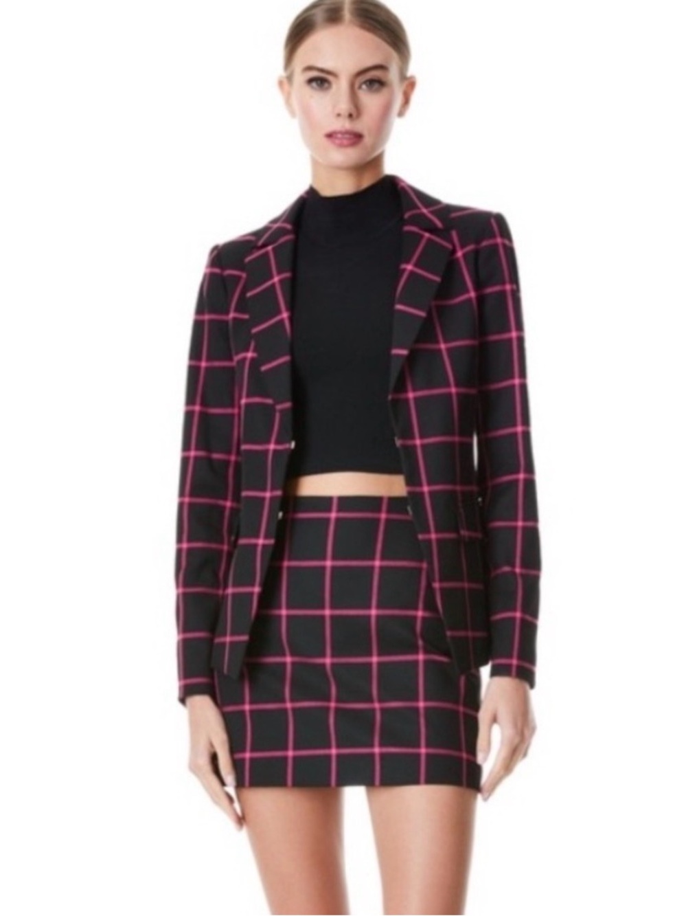 NWT Alice + Olivia Black/Pink Blazer - Matching Skirt for Suit listed separately